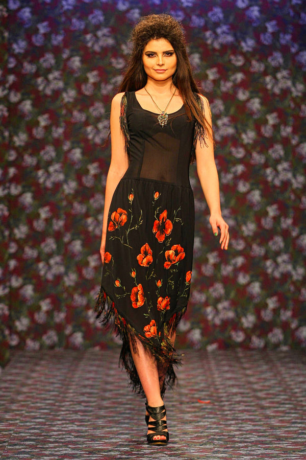 Rochie tull pictat manual G4722